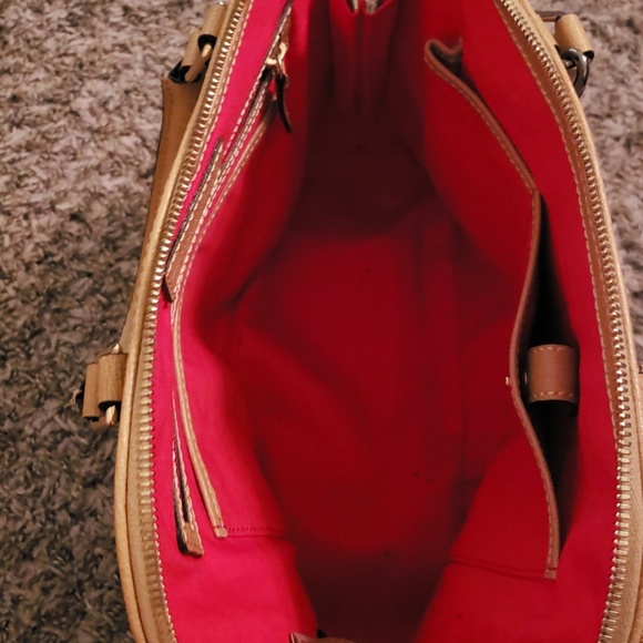 Dooney & Burke Saffiano Satchel Tan - Picture 5 of 7